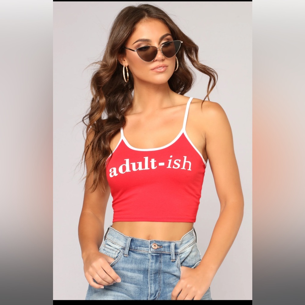 “adult-ish” crop top